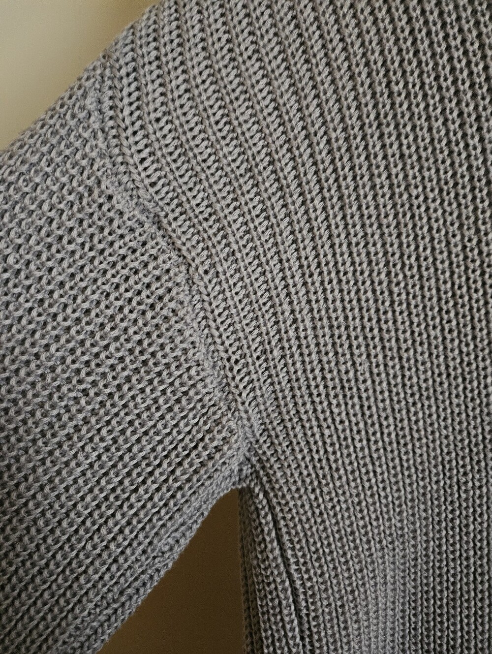 Francesca's Light Gray Open-Front Knit Cardigan with Pockets - Picture 8 of 11